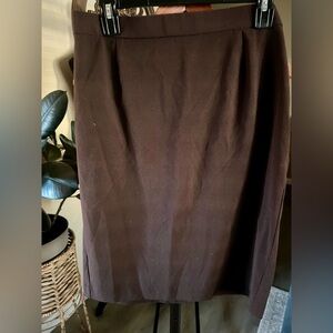 Briggs New York Chocolate Pencil Skirt
